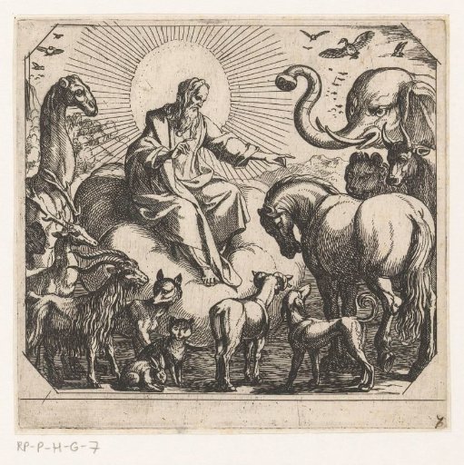 God creates the animals of the land