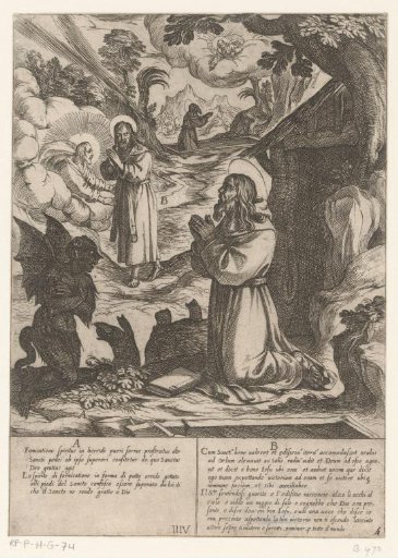 Saint Anthony prays to be delivered from the demons