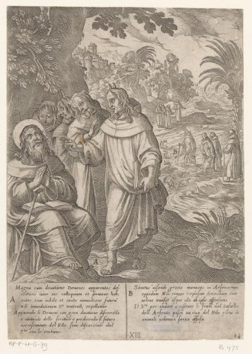 Saint Anthony visited by demons