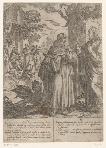 Saint Anthony speaks to a demon