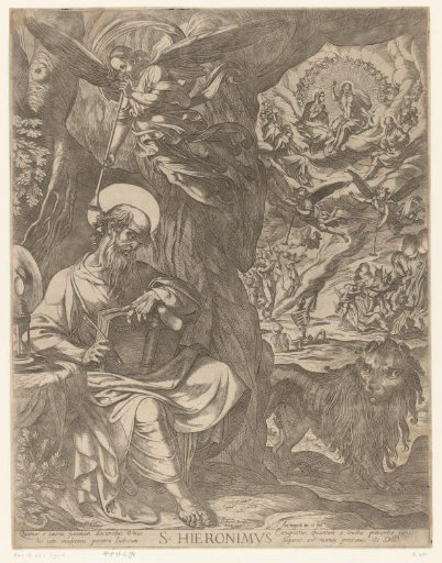 Saint Jerome in the Wilderness Contemplating the Last Judgment