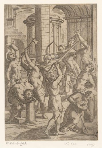 Torture with Sword, Spear, Bow and Axe