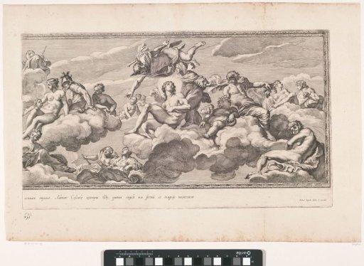 Assembly of gods on Olympus (right part)