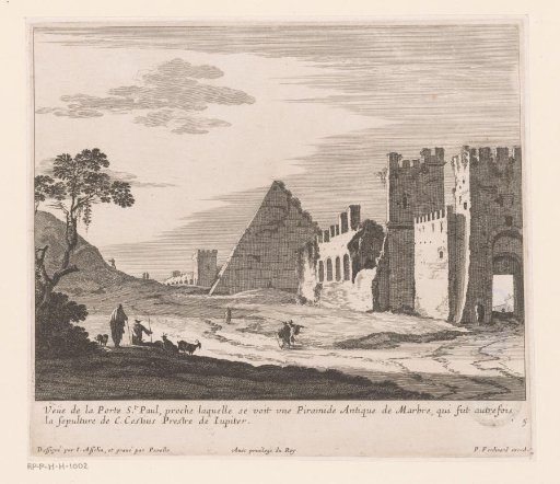 View of the Pyramid of Cestius