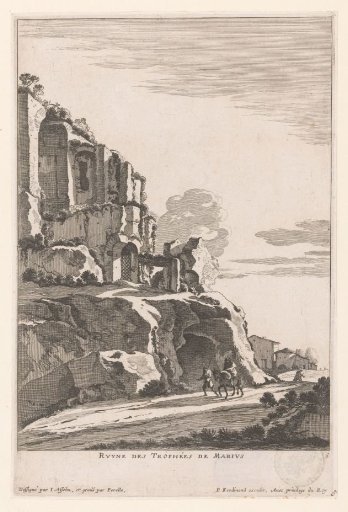 Landscape with the ruins of the Tropaea Marii
