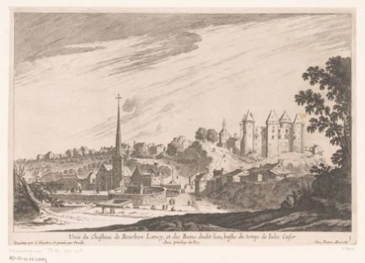 View of the Castle and Baths of Bourbon-Lancy