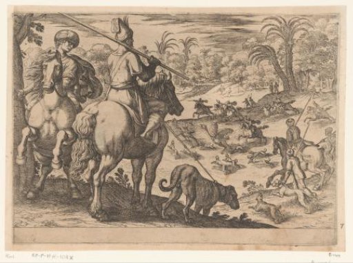 Hunting of ostriches
