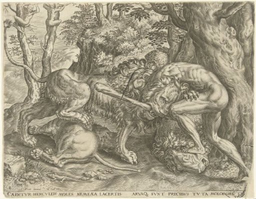 Hercules Strangles the Nemean Lion