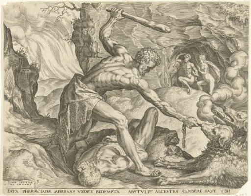 Hercules Drags Cerberus out of Hell