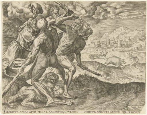 Hercules Kills Geryon and His Dog
