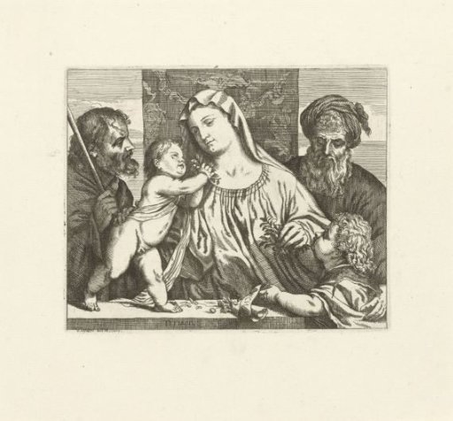 The Holy Family with Zacharias and John the Baptist
