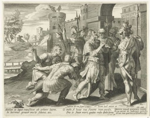 King David learns of the death of Absalom
