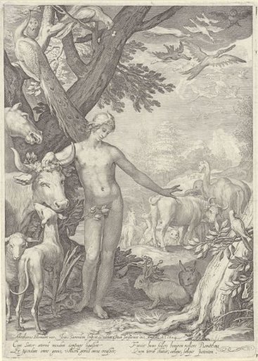 Adam gives the animals names