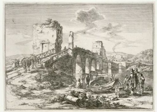Landscape with Bridge, the Ponte Molle