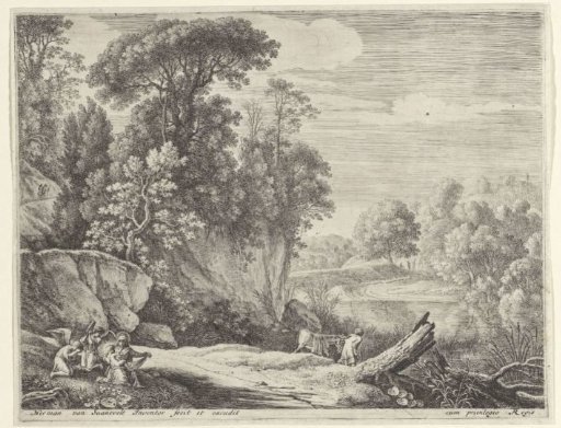 Joseph Leading the Donkey to a River