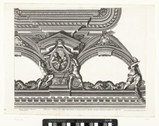Fragment of Ceiling Mouldings with Figures and Ornaments in the Venus Room of the Grand Duke of Tuscany's Palace in Florence