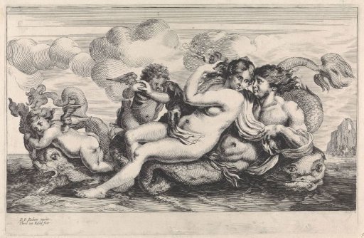 Nymph and water god