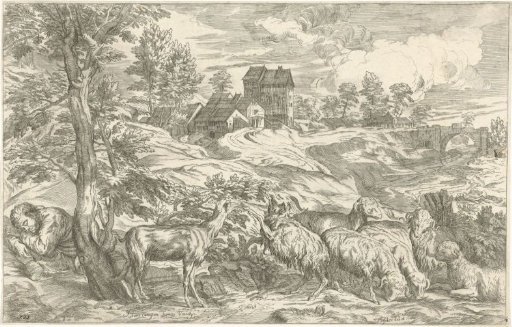Landscape with a Sleeping Shepherd
