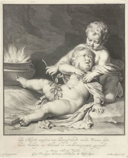 Two Children with a Bunch of Grapes