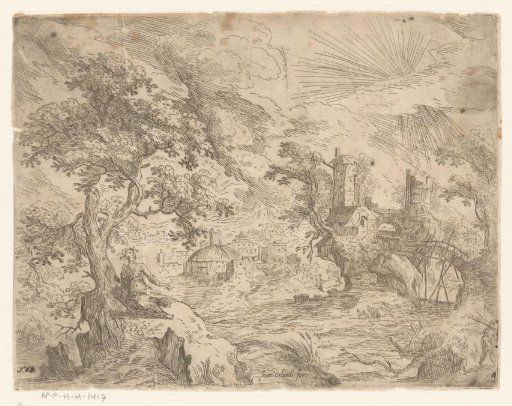 Landscape with a River and a Building on a Rock