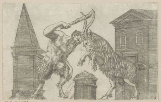 Satyr and Ram in Combat