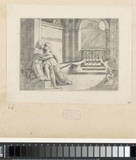 Abimelech sees Isaac caressing Rebekah