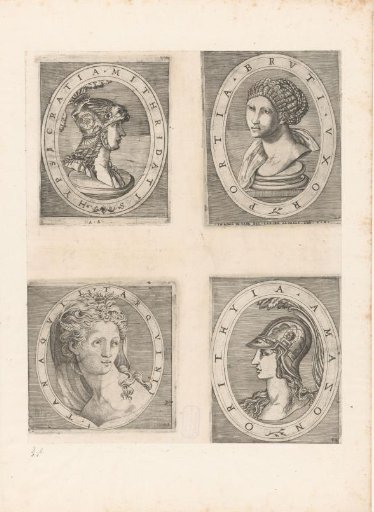 Four female heads