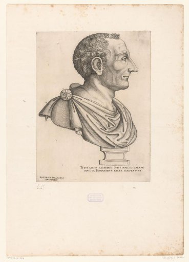 Portrait bust of the Roman historian Titus Livius