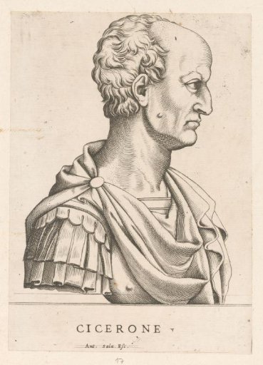 Portrait bust of the philosopher Cicero