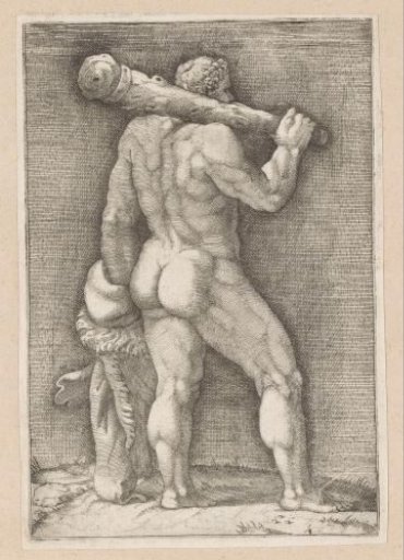 Hercules seen from the back