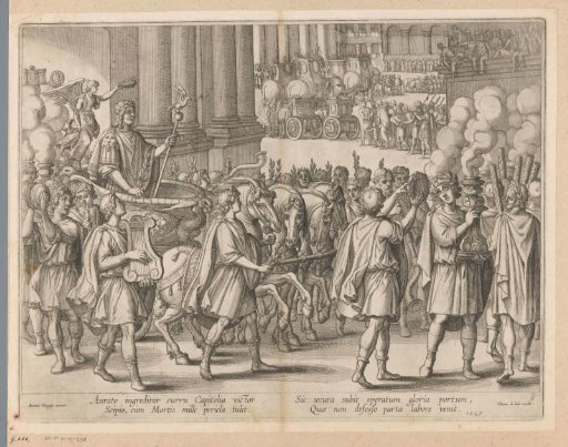 Entry of Scipio Africanus after his victory over Carthage