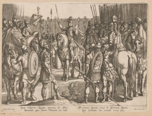 Scipio Africanus addresses his soldiers