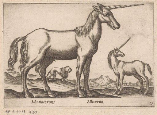 Two Unicorns and a Lion