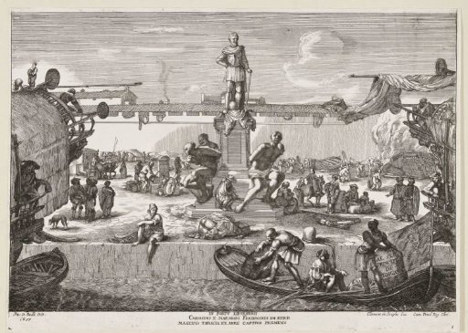 Statue of Ferdinand I in the Harbour of Livorno