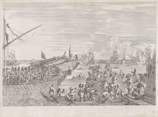 Departure of a galley in the harbour of Livorno