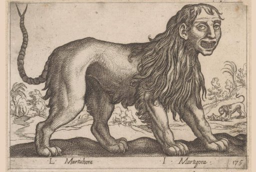 Lion with a human head