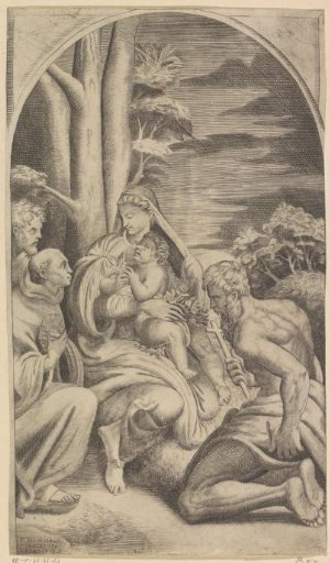 Mary with the Christ Child, St. Bernardine of Siena and St. Jerome