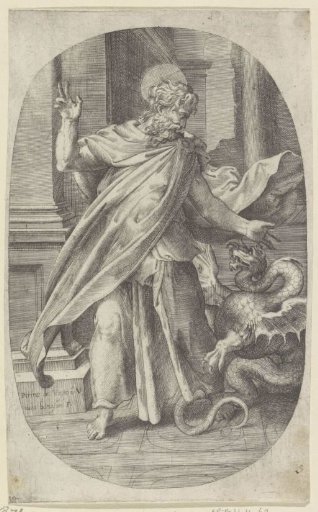 Man with a dragon