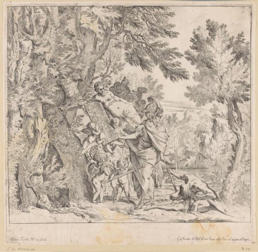 Venus presenting Aeneas with his armor
