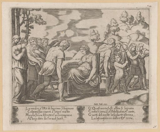 Psyche is carried to a mountain