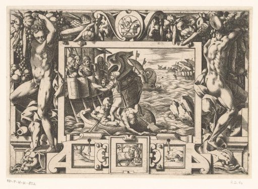 King Aeetes collecting the remains of Absyrtus