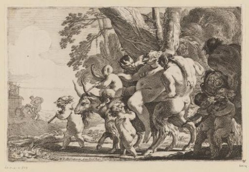 Drunken Silenus on a goat