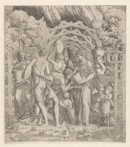 Rebekah and Eliezer at the well
