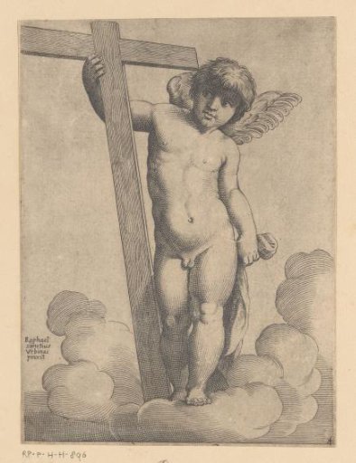 Putto with cross