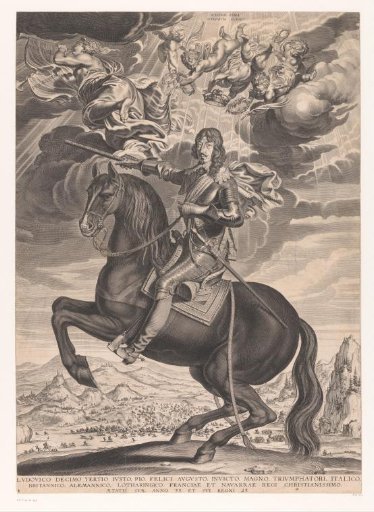 Equestrian portrait of Louis XIII of France at the age of 33