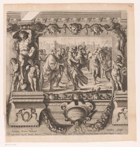 Romulus Dedicates the Spoils of the Defeated King Acron to Jupiter