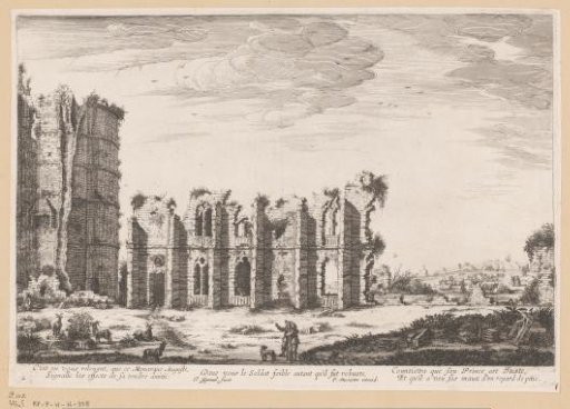 View of the ruin of the castle of Bicêtre