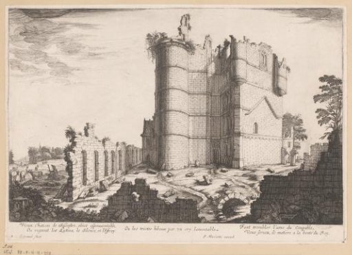 View of the ruin of the castle of Bicêtre