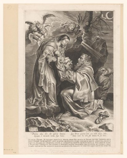 Mary presenting the Christ Child to Francis