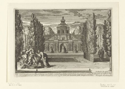 Garden with château d'eau and fountains